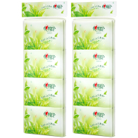 心相印皮夹纸手帕纸茶语面巾纸3层8包*2条W910