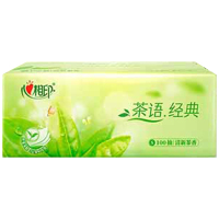 心相印抽纸茶语经典淡茶香3层100抽*1包DT5100(包装随机)