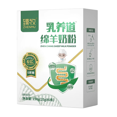 臻牧成人无添加蔗糖进口奶源益生菌乳养道绵羊奶粉150g*1盒