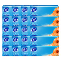 维达抽纸面巾纸超韧湿水不易破S码3层100抽*20包V2287-C