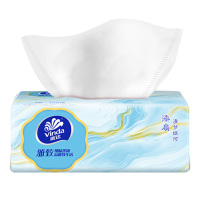 维达抽纸餐巾纸面巾纸卫生纸3层100抽*4包V2501-A(包装随机)