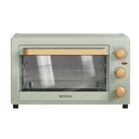 柏翠电烤箱20L容量复古多功能家用烘焙一体控温烤箱PE2022