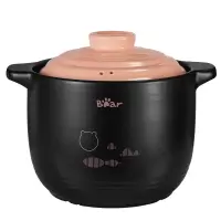 小熊砂锅6.5L炖锅煲仔饭耐高温陶瓷煲汤锅CP-G0023-P02