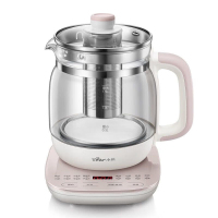 小熊养生壶多功能加厚玻璃电烧水壶办公室煮花茶壶带滤网YSH-A15Z8