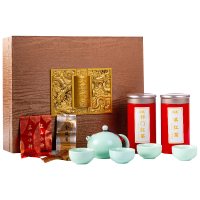 润虎茶叶天尊龙品金骏眉正山小种天尊龙品红茶组合220g