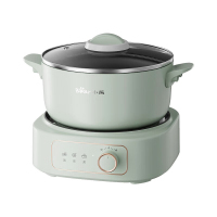 小熊电炖锅2.5L分体式电煮锅电火锅电热锅氟龙涂层家用多功能小电锅DHG-D25R6