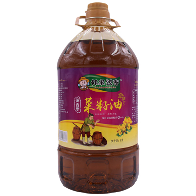邻家饭香食用油非转基因物理压榨二级菜籽油5L/桶LJFX156