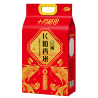 十月稻田东北大米双层包装辽河长粒香米粒晶莹透亮5kg
