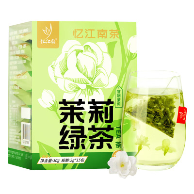 忆江南花草茶茉莉花茶包冷泡茶浓香型茶叶泡水喝茉莉绿茶30g