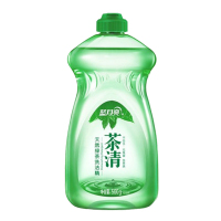 蓝月亮洗洁精洗涤灵果蔬餐具清洗剂食品可用高效去油天然绿茶洗洁精500g