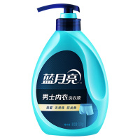 蓝月亮洗衣液去味防发黄除菌青柠香男士内衣洗衣液泵装500g*1瓶