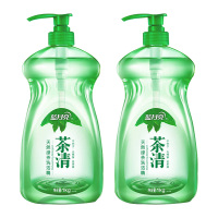 蓝月亮洗洁精果蔬餐具清洗剂食品可用茶清天然绿茶洗洁精1kg*2瓶
