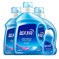 蓝月亮洗衣液组合套装薰衣草香亮白洗衣液2kg*1瓶+1kg*2瓶+白兰旅行装80g*1瓶