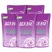 蓝月亮衣物柔顺剂护理剂持久留香薰衣草香绿色柔顺剂500g*5袋