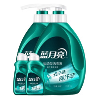 蓝月亮洗衣液组合青茶香速干运动型洗衣液泵瓶500g*2瓶+80g*2瓶(包装随机)