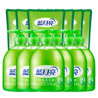 蓝月亮洗手液泡沫丰富滋润保湿芦荟抑菌洗手液500g*1瓶+500g*6袋