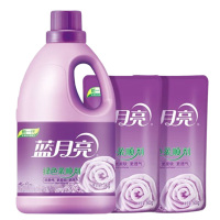 蓝月亮衣物柔顺剂柔软护衣防静电薰衣草绿色柔顺剂3kg*1瓶+500g*2袋