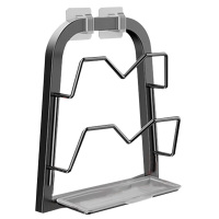 美厨壁挂式免打孔厨房锅盖架砧板置物架2层MCZW0948