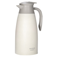 美厨304不锈钢真空保温壶水壶2L乐厨系列淡雅白MCH2692