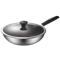 美厨星闪系列三层钢内304不锈钢34cm蜂窝不粘炒锅MCC3896