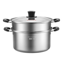 美厨惠厨系列304不锈钢22cm蒸屉炖锅复底双层汤锅MCT1212