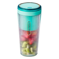 摩飞榨汁机300ml无线充电果汁榨汁杯迷你随行杯薄荷蓝MR9800