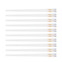 德铂筷子10双装赫迪拉防滑防霉耐高温家用陶瓷筷子DEP-790