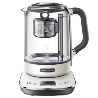 摩飞煮茶器1.7L智能升降电水壶烧水壶椰奶白MR6088