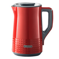 摩飞电热水壶1.5L降噪轻音烧水壶保温烧水壶英伦红MR6071