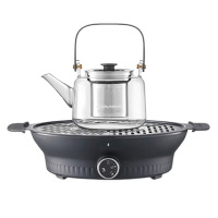 摩飞煮茶器650ml多功能围炉煮茶黑茶花茶泡茶蒸茶器深空灰MR6083