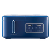 摩飞电饭煲2+2L多功能双胆双控二合一电压力煮饭煲汤锅蓝色MR8501