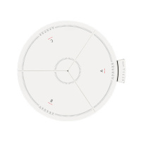 摩飞暖菜板75*70cm多功能圆形折叠分区控温暖菜板MR8306