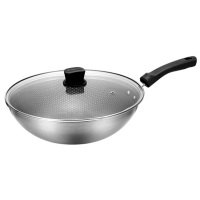 苏泊尔炒锅304不锈钢防粘锅炒菜锅蜂窝电磁炉燃气通用CC30JA19