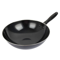 苏泊尔炒锅1英寸搪瓷锅防锈铁锅老式铁锅燃煤气灶用锅具FC34C1