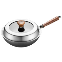 苏泊尔炒锅芯铁Ⅱ有钛真不锈炒锅爆炒燃气灶明火专用EC32ACC02