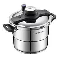 苏泊尔高压锅6L防爆压力锅易开燃气电磁炉通用带蒸格EY229KBW1