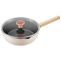 苏泊尔煎锅22cm轻量火红点平底不粘锅深电磁炉适用EJ22QLP02