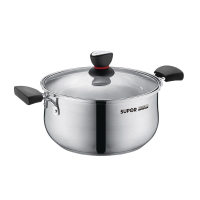 苏泊尔汤锅20cm小红圈304不锈钢汤锅奶锅煮面锅复底通用ST20H1