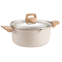 苏泊尔汤锅20cm麦饭石色不粘炖煮锅燃气灶电磁炉通用ET20LBP02