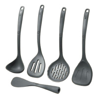 苏泊尔锅铲套装灵动抗菌硅胶铲勺铲子汤勺5件套TK22009E