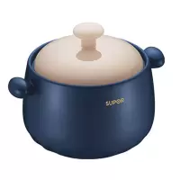 苏泊尔砂锅4.5L煲汤锅炖锅陶瓷煲仔饭耐高温不开裂瓦罐EB45ABAT01