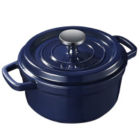 苏泊尔珐琅锅22cm铸铁炖锅汤锅加厚锅具电磁炉燃气灶通用深海蓝ET22MF01-LA