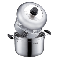 苏泊尔蒸锅304不锈蒸钢滋味汤蒸多用锅24cm单层蒸锅SZ24S1