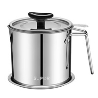 苏泊尔滤油壶1.7L自带过滤网防漏油瓶304不锈钢大容量KG17AV10