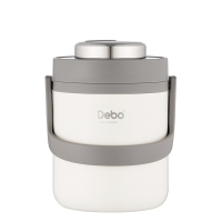 德铂保温桶1.9L米拉真空三层保温饭盒手提便当盒DEP-795