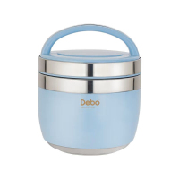 德铂保温桶1.5L哈里不锈钢多层手提保温饭盒便当盒DEP-741
