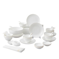 德铂碗铂布林根46件套陶瓷碟碗勺筷组合套装DEP-802