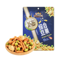 三只松鼠坚果综合豆果鲜虾味炒货办公室果仁小吃75g*1袋