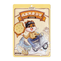 三只松鼠麦芽饼咸蛋黄味夹心奶香独立小包休闲零食108g*1袋