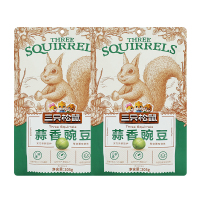 三只松鼠蒜香豌豆青豆仁香酥开袋即食休闲零食205g*2袋